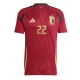 Belgia Jeremy Doku #22 Tricou Fotbal Replică European 2024 Barbati Acasa